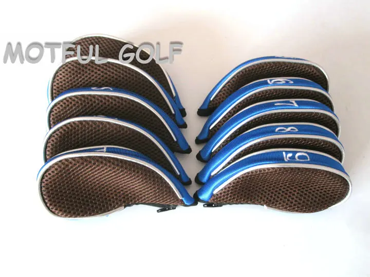 Zipper Golf Iron Headcover irons set Head Cover with zip TMesh fabric 10pcs/pack blue color with number NEW
Zipper Golf Iron Headcover irons set Head Cover with zip TMesh fabric 10pcs/pack blue color with number NEW