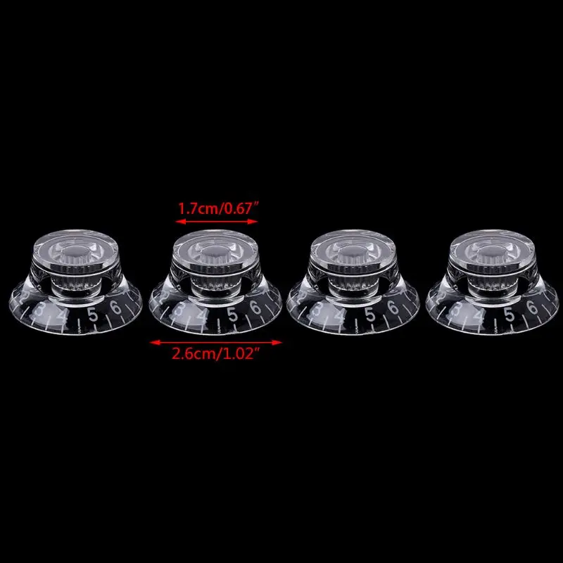 1pc Knob Button Bell Shape Guitar Tone Volume Control For LP Guitar Parts Transparent White
1pc Knob Button Bell Shape Guitar Tone Volume Control For LP Guitar Parts Transparent White
