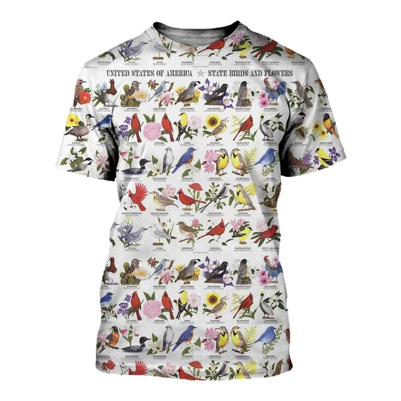 New style 3D printing Bird T-shirt fashion casual beach T-shirt Street hip hop T-shirt
New style 3D printing Bird T-shirt fashion casual beach T-shirt Street hip hop T-shirt