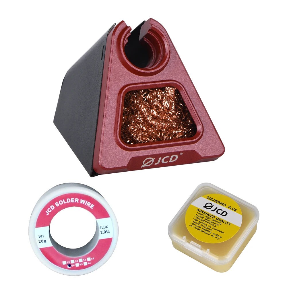 JCD 820 Aluminum Alloy Electric Soldering Iron Stand Holder with Welding Cleaning copper ball solder wire RMA flux
JCD 820 Aluminum Alloy Electric Soldering Iron Stand Holder with Welding Cleaning copper ball solder wire RMA flux