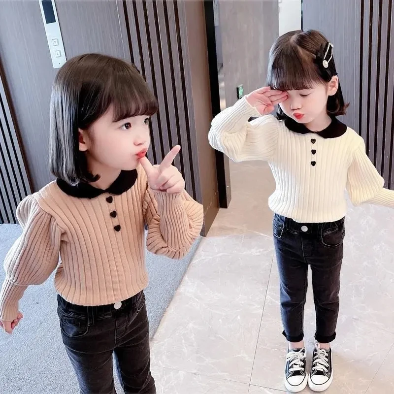 Children's new girls cotton clothing autumn new spring baby girls tops kids girls bottom sweet long sleeve sweaters P4 346
Children's new girls cotton clothing autumn new spring baby girls tops kids girls bottom sweet long sleeve sweaters P4 346