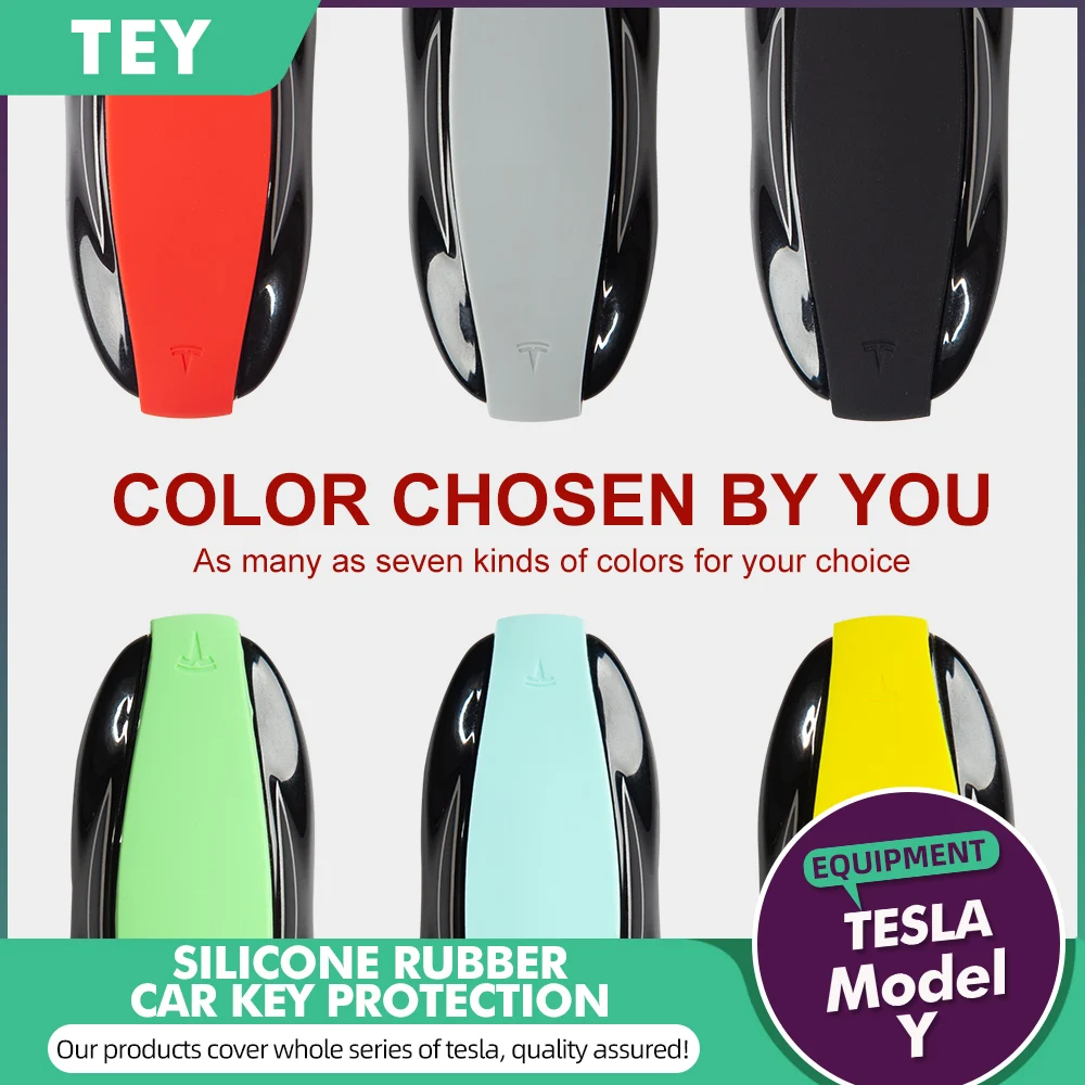 TEY Key Fob Cover for Tesla Remote Keychain Case with Silicone Car Accessories of Car Key Holder Protector for Model Y 2021
TEY Key Fob Cover for Tesla Remote Keychain Case with Silicone Car Accessories of Car Key Holder Protector for Model Y 2021