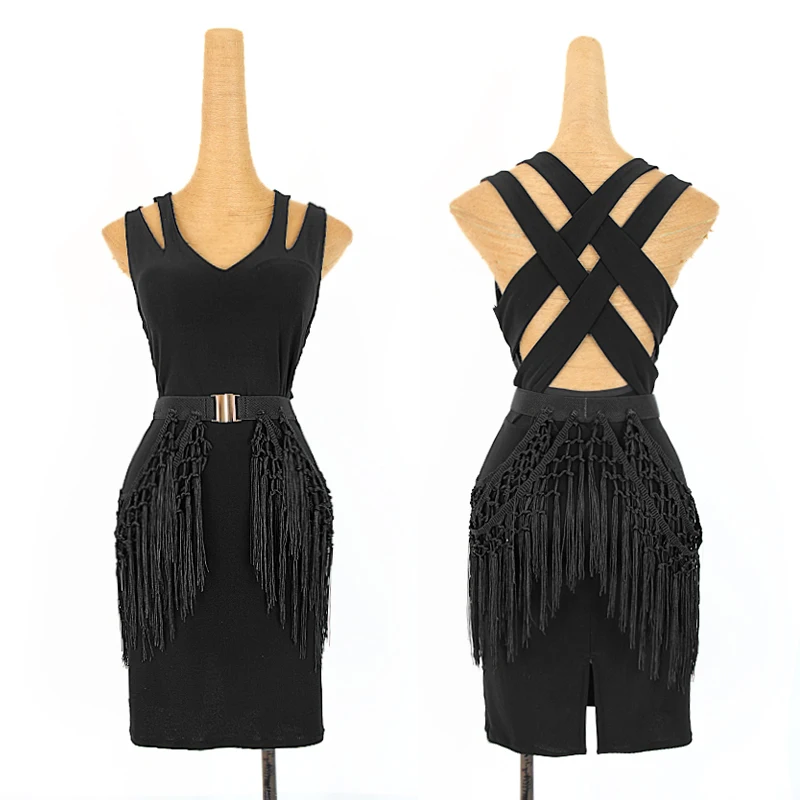 Latin Dance Dress Women Black Sexy Backless Performance Clothing Fringed Belt Tango Salsa Cha Cha Samba Rumba Ladies DNV12748
Latin Dance Dress Women Black Sexy Backless Performance Clothing Fringed Belt Tango Salsa Cha Cha Samba Rumba Ladies DNV12748