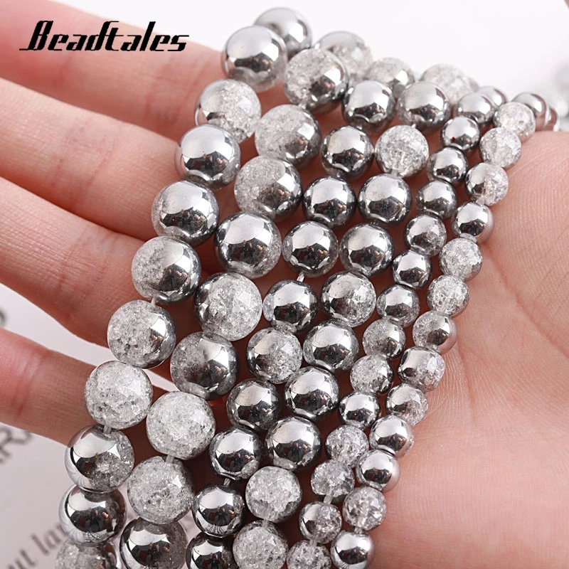 Natural Silver White Crack Crystal Beads Round Natural Loose Beads For DIY Making Bracelet Necklace Jewelry 6/8/10mm Beadtales
Natural Silver White Crack Crystal Beads Round Natural Loose Beads For DIY Making Bracelet Necklace Jewelry 6/8/10mm Beadtales