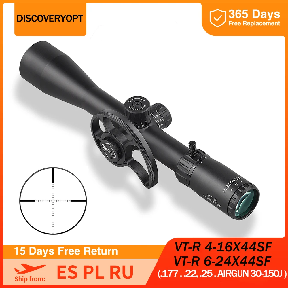 Discovery Hunting Riflescope VT-R 4-16X40SF Tactical Telescope 30MM Tube Side Parallax Outdoor Shooting Optical Sight for Airgun
Discovery Hunting Riflescope VT-R 4-16X40SF Tactical Telescope 30MM Tube Side Parallax Outdoor Shooting Optical Sight for Airgun