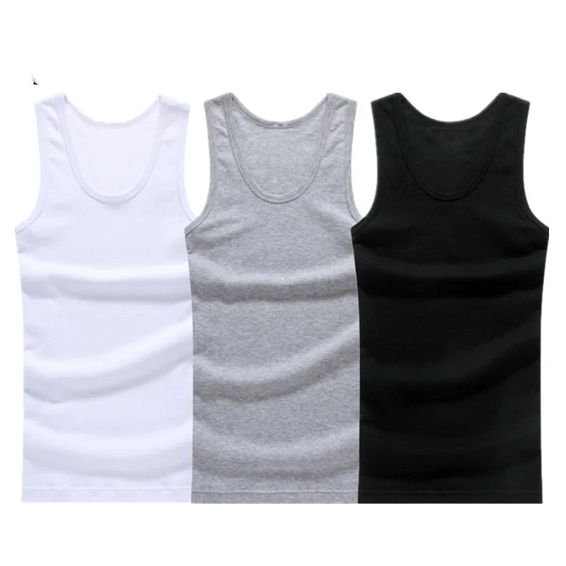 NEW 3pcs/lot Cotton Mens Underwear Sleeveless Tank Top Solid Muscle Vest Undershirts O-neck Gymclothing T-shirt men's vest
NEW 3pcs/lot Cotton Mens Underwear Sleeveless Tank Top Solid Muscle Vest Undershirts O-neck Gymclothing T-shirt men's vest