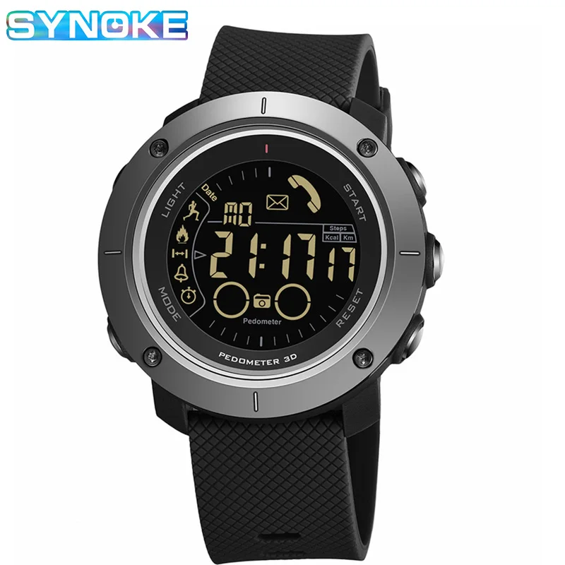 SYNOKE Smart Watch Sport Pedometer Waterproof IP68 Men Digital Clock Call Reminder Smart Watches For IOS Android Phone
SYNOKE Smart Watch Sport Pedometer Waterproof IP68 Men Digital Clock Call Reminder Smart Watches For IOS Android Phone