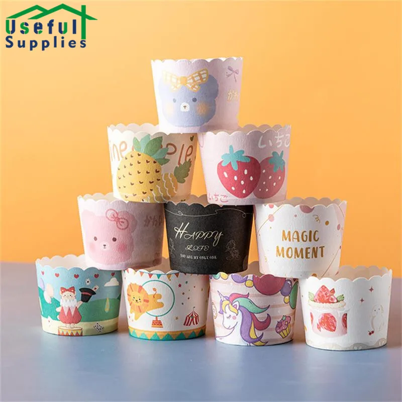 Cupcake Cup Creative Cartoon High Temperature Muffin Cup Cake Tray Small Oven Dedicated Cake Tools Utensils for Kitchen Supplies
Cupcake Cup Creative Cartoon High Temperature Muffin Cup Cake Tray Small Oven Dedicated Cake Tools Utensils for Kitchen Supplies