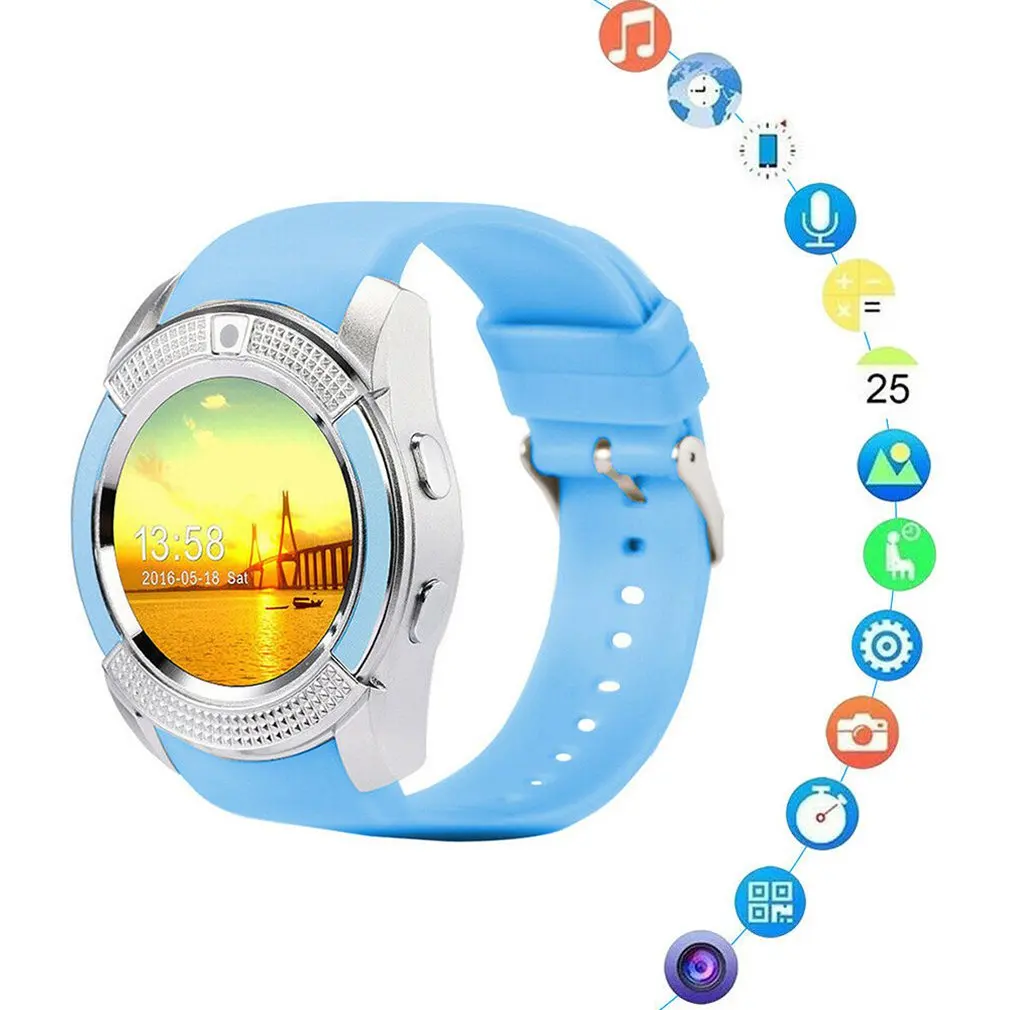 Смарт-часы с Bluetooth сенсорным экраном Android водонепроницаемые спортивные мужские и