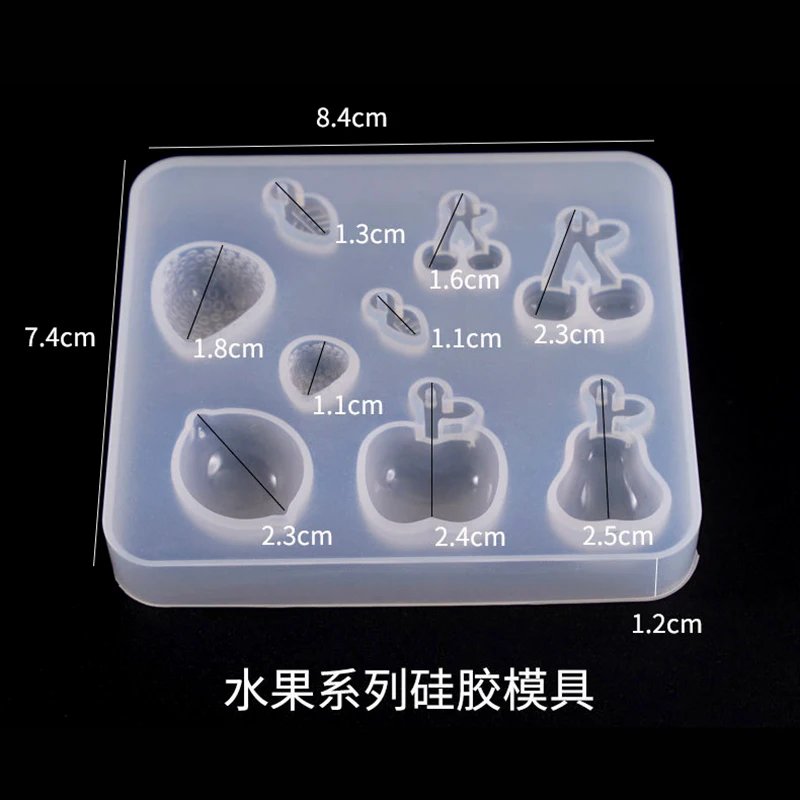 New Silicone Mold for Resin Crystal Epoxy Mould Fruit Strawberry Cherry Mold for Earrings Jewelry Making Tools
New Silicone Mold for Resin Crystal Epoxy Mould Fruit Strawberry Cherry Mold for Earrings Jewelry Making Tools