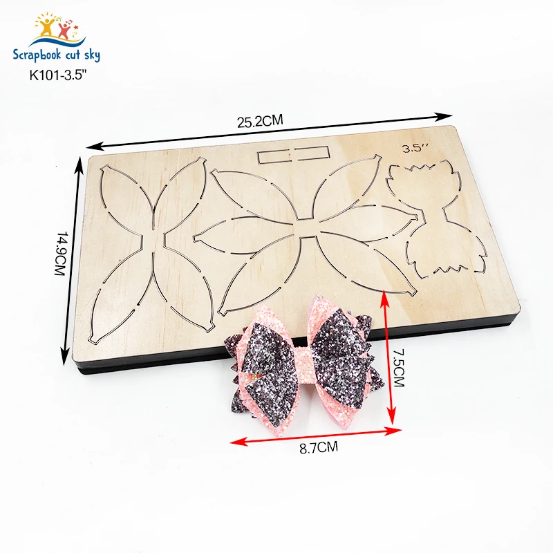 Bow Cutting Dies K101-3.5 Muyu Wooden Mold Scrapbook Suitable For Market General Machines
Bow Cutting Dies K101-3.5 Muyu Wooden Mold Scrapbook Suitable For Market General Machines