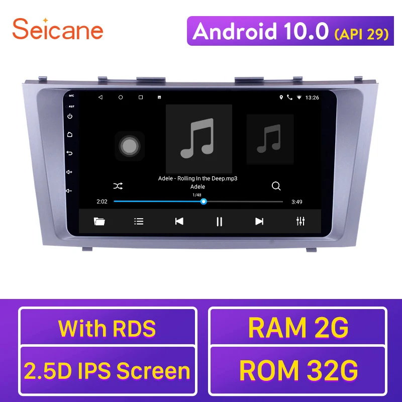 Автомобильный мультимедийный плеер Seicane Android 10,0 для 2007-2010 2011 TOYOTA CAMRY 9 дюймов HD 1024*600 радио GPS автомобильное радио
Автомобильный мультимедийный плеер Seicane Android 10,0 для 2007-2010 2011 TOYOTA CAMRY 9 дюймов HD 1024*600 радио GPS автомобильное радио