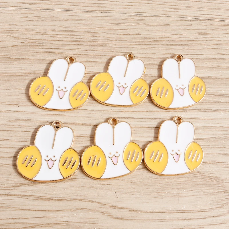 10pcs 23*23mm Cartoon Animal Charms for Jewelry Making Enamel Rabbit Pendant Charms for Necklace Drop Earrings DIY Keychain Gift
10pcs 23*23mm Cartoon Animal Charms for Jewelry Making Enamel Rabbit Pendant Charms for Necklace Drop Earrings DIY Keychain Gift