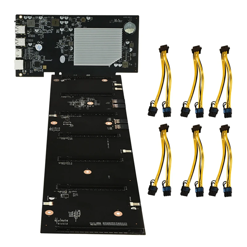 ETH-HSW2 BTC Mining Motherboard 6 Cards PCIE X16 Graphics Slot 70mm DDR3 SO-DIMM RAM MSATA USB 2.0 with 6 Power Cords
ETH-HSW2 BTC Mining Motherboard 6 Cards PCIE X16 Graphics Slot 70mm DDR3 SO-DIMM RAM MSATA USB 2.0 with 6 Power Cords