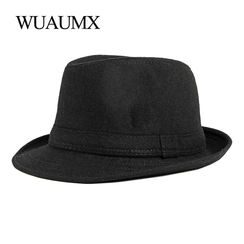 Simple NEW Men's Hat Autumn Winter Fedoras Hat For Male Solid Black Felt Bowler Hats Gentleman Jazz Caps Classics Men's Fedoras
Simple NEW Men's Hat Autumn Winter Fedoras Hat For Male Solid Black Felt Bowler Hats Gentleman Jazz Caps Classics Men's Fedoras
