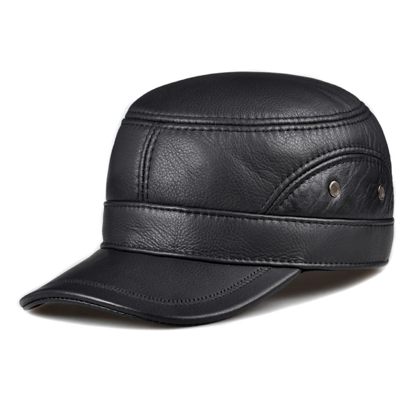 Fashion Flat Cap Real Cowhide Leather Cap 2021 New Men Women Genuine Leather Hat Army Military Hats Brands Black Caps
Fashion Flat Cap Real Cowhide Leather Cap 2021 New Men Women Genuine Leather Hat Army Military Hats Brands Black Caps