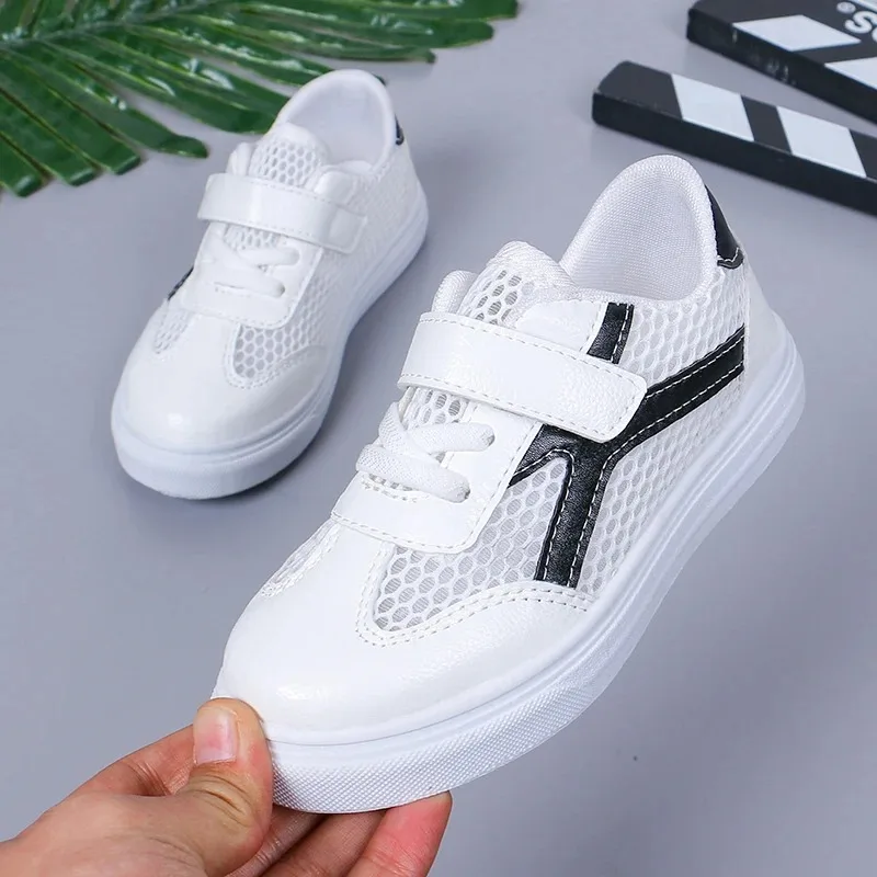 Summer White Mesh Sneakers For Kids Girl Boy Hollow Casual Running Shoes Children Hook Loop Breathable Net Sneakers Trainers
Summer White Mesh Sneakers For Kids Girl Boy Hollow Casual Running Shoes Children Hook Loop Breathable Net Sneakers Trainers