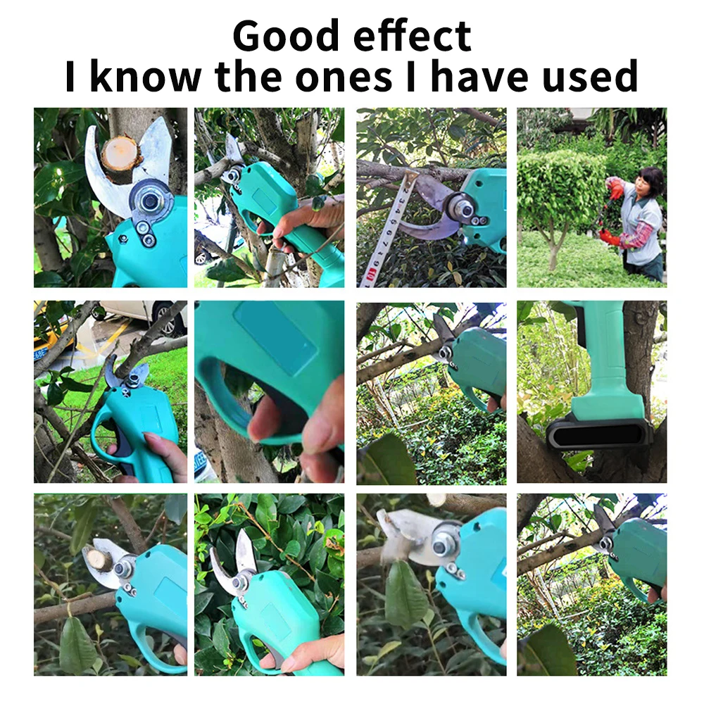 Electric Pruning Shears 30mm Rechargeable Pruner Trimmer With Li-on Battery Cordless Sharp- Blade Cutter Garden Scissors Tools
Electric Pruning Shears 30mm Rechargeable Pruner Trimmer With Li-on Battery Cordless Sharp- Blade Cutter Garden Scissors Tools