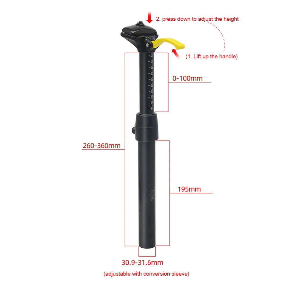 MTB Bicycle Mountain Bike Telescopic Seat Rod Hydraulic Shock Absorber Seatpost Extended Saddle Lifting Seat Tube
MTB Bicycle Mountain Bike Telescopic Seat Rod Hydraulic Shock Absorber Seatpost Extended Saddle Lifting Seat Tube