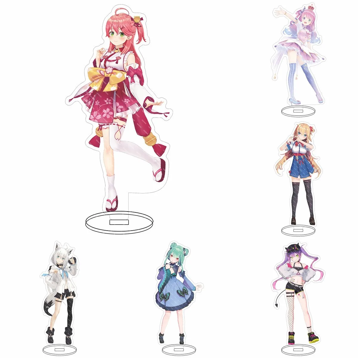 Anime Hololive Vtuber Acrylic Usada Pekora Uruha Rushia Hosimati Suisei Inugami Korone Bags Stand Model Desk Decor Standing Sign
Anime Hololive Vtuber Acrylic Usada Pekora Uruha Rushia Hosimati Suisei Inugami Korone Bags Stand Model Desk Decor Standing Sign