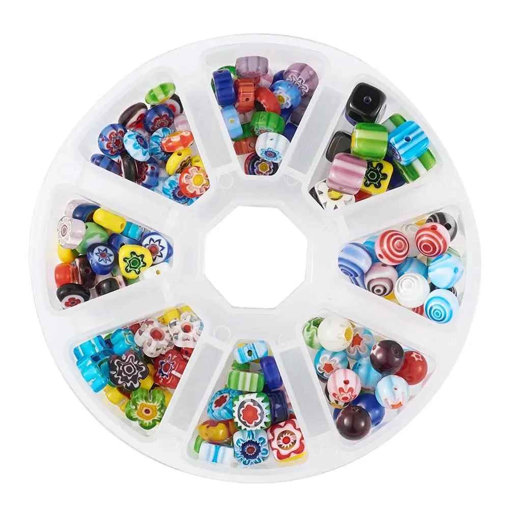 1Box Handmade Lampwork Millefiori Glass Beads Mix Color with 0.8mm Elastic Stretch Crystal Wire for DIY Jewelry Making Decor
1Box Handmade Lampwork Millefiori Glass Beads Mix Color with 0.8mm Elastic Stretch Crystal Wire for DIY Jewelry Making Decor