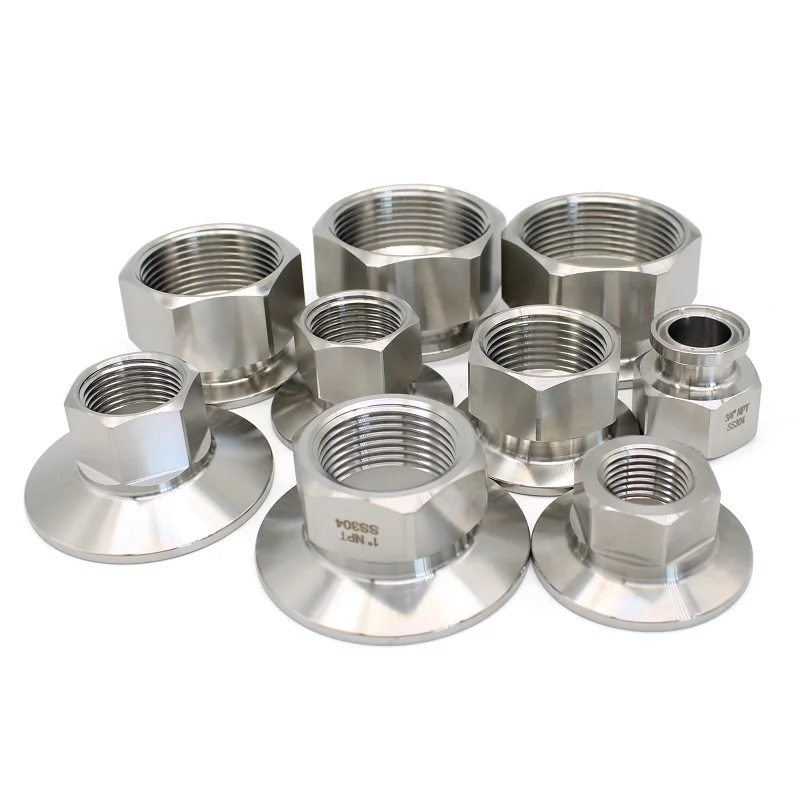 High-quality 1/4" 3/8" 1/2" 3/4" 1" 1-1/4" 1-1/2" NPT female thread 1.5" 2" three-clamp sanitary pipe joint SS304 stainless stee 
High-quality 1/4" 3/8" 1/2" 3/4" 1" 1-1/4" 1-1/2" NPT female thread 1.5" 2" three-clamp sanitary pipe joint SS304 stainless stee