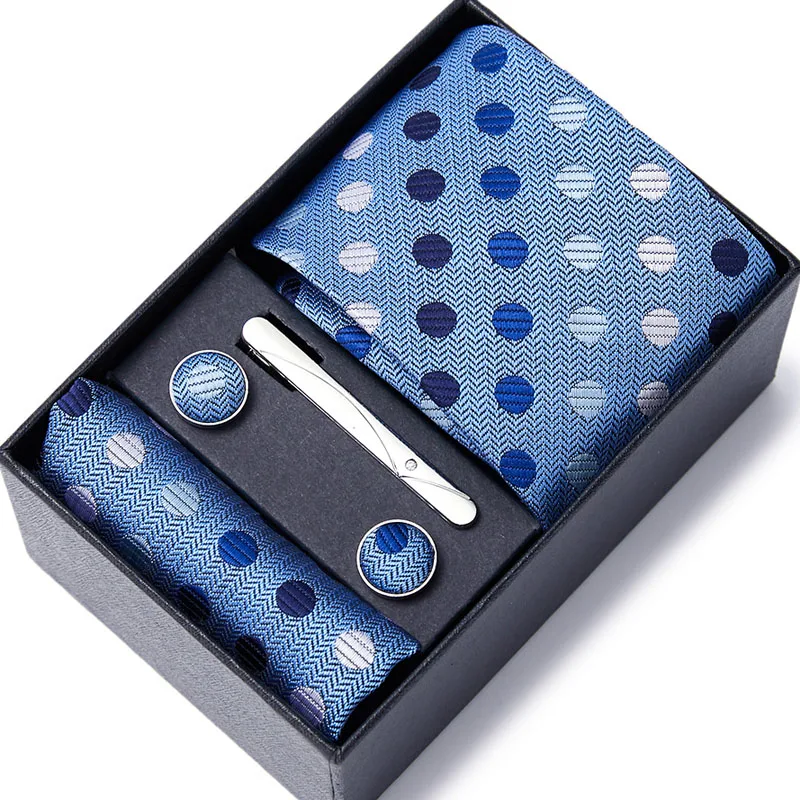 Mens Tie Polka Dot 100% Silk Classic Jacquard Woven Tie Hanky Cufflinks Set Men Formal Wedding Party Extra Long Size Neck 
Mens Tie Polka Dot 100% Silk Classic Jacquard Woven Tie Hanky Cufflinks Set Men Formal Wedding Party Extra Long Size Neck