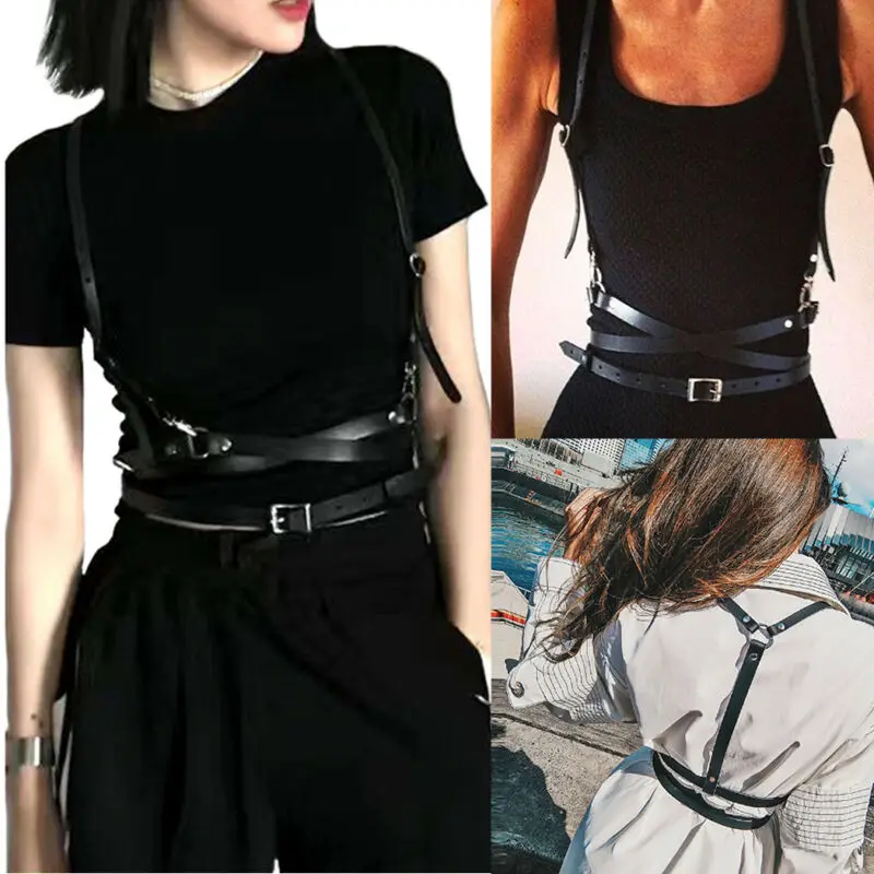 Women Body Harness Black Ladies Belt Femme Suspenders Fashion Accessories Suit for Shirts Dress | Аксессуары для одежды