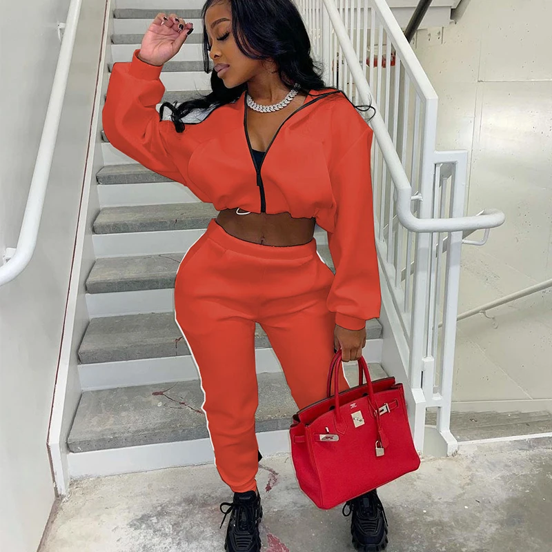 Plus Size Two Piece Set Women Tracksuits Puff Long Sleeve Cropped Jacket Sweatshirts+Joggers Pockets Sweatpants Outfit 2021 Fall
Plus Size Two Piece Set Women Tracksuits Puff Long Sleeve Cropped Jacket Sweatshirts+Joggers Pockets Sweatpants Outfit 2021 Fall