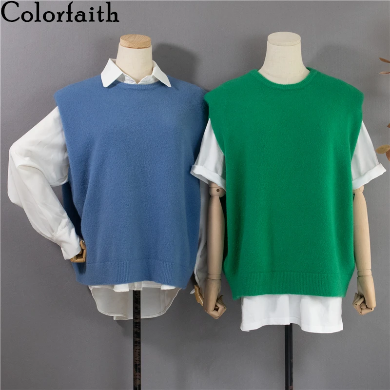 Colorfaith/Новинка 2021 года; Сезон весна-осень; Женский свитер без рукавов; Винтажный жилет больших размеров с подплечниками; Женские жилеты; SWV1265JX
Colorfaith/Новинка 2021 года; Сезон весна-осень; Женский свитер без рукавов; Винтажный жилет больших размеров с подплечниками; Женские жилеты; SWV1265JX