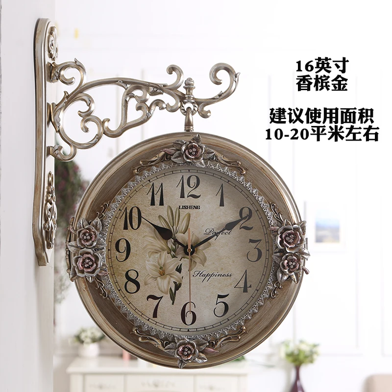 Double Sided Round Wall Clock Silent Vintage Royal Style Wall Clock Modern Design Art Horloge Murale Room Decoration BK50BG
Double Sided Round Wall Clock Silent Vintage Royal Style Wall Clock Modern Design Art Horloge Murale Room Decoration BK50BG