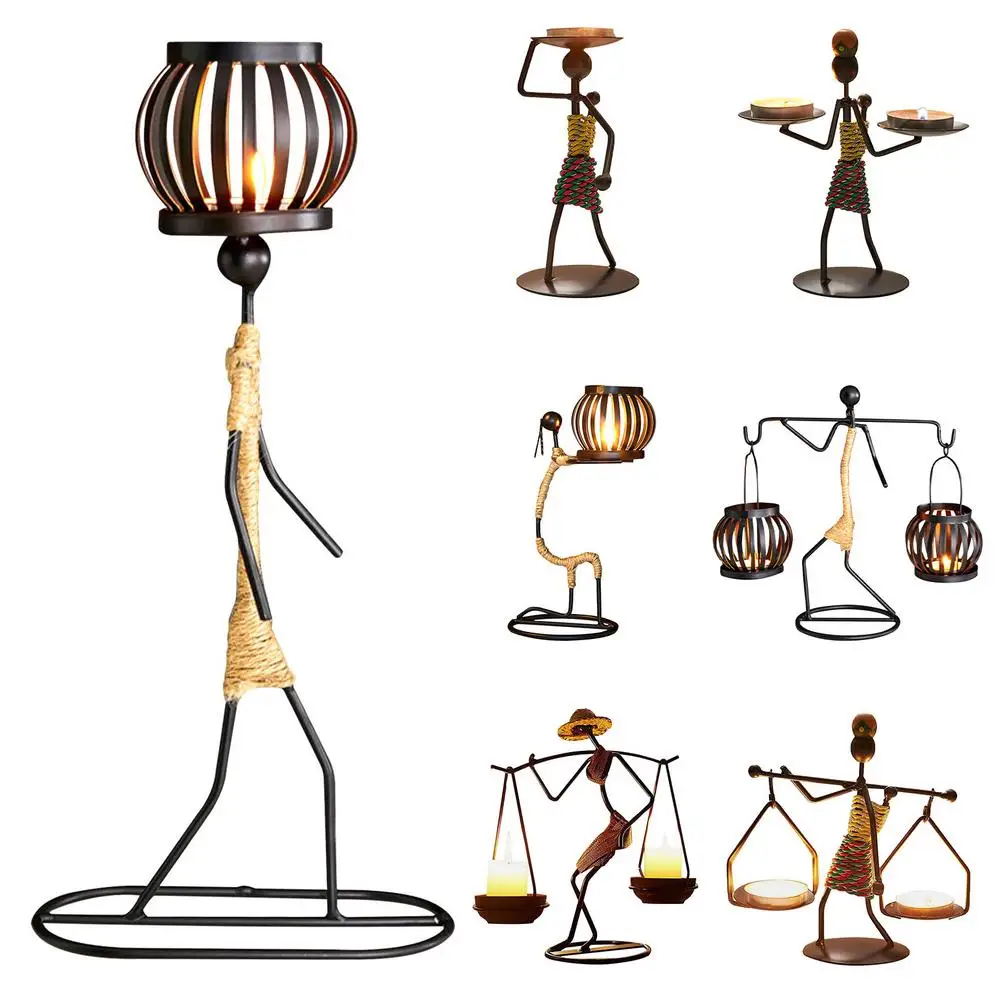 Nordic Metal Candlestick Abstract Character Sculpture Home Decoration Candle Holder Miniature Figurines Handmade Art Gifts Decor
Nordic Metal Candlestick Abstract Character Sculpture Home Decoration Candle Holder Miniature Figurines Handmade Art Gifts Decor