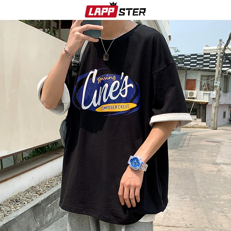 LAPPSTER Men Harajuku Letter Graphic T Shirts 2022 Summer Mens Hip Hop Streetwear Vintage Tshirts Male Korean Fashion Tshirt 5XL
LAPPSTER Men Harajuku Letter Graphic T Shirts 2022 Summer Mens Hip Hop Streetwear Vintage Tshirts Male Korean Fashion Tshirt 5XL
