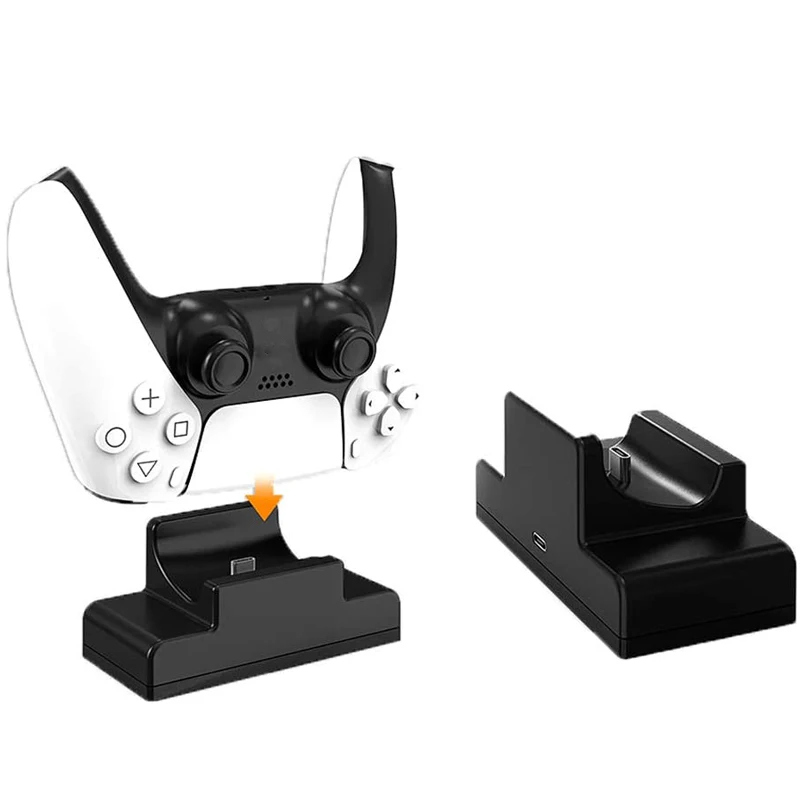 For Sony PS5 Gamepad Console Charger Single USB Fast Charging Docking Station Stand&LED Indicator for PS5 Accessories Controller
For Sony PS5 Gamepad Console Charger Single USB Fast Charging Docking Station Stand&LED Indicator for PS5 Accessories Controller