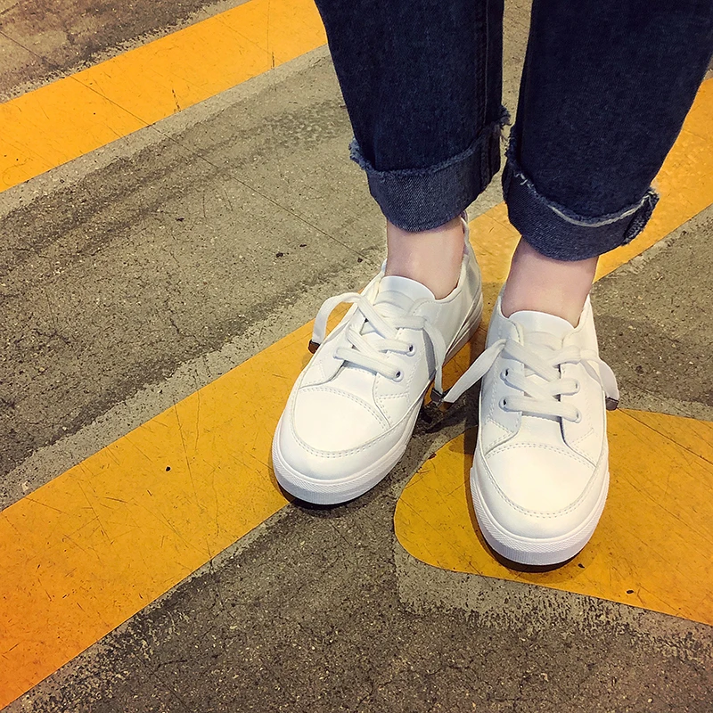 2019 Spring Shoes Female Small White Muffin Thick Bottom Low Top Casual Shoes Breathable Leather Students A Pedal Women's Shoes
2019 Spring Shoes Female Small White Muffin Thick Bottom Low Top Casual Shoes Breathable Leather Students A Pedal Women's Shoes