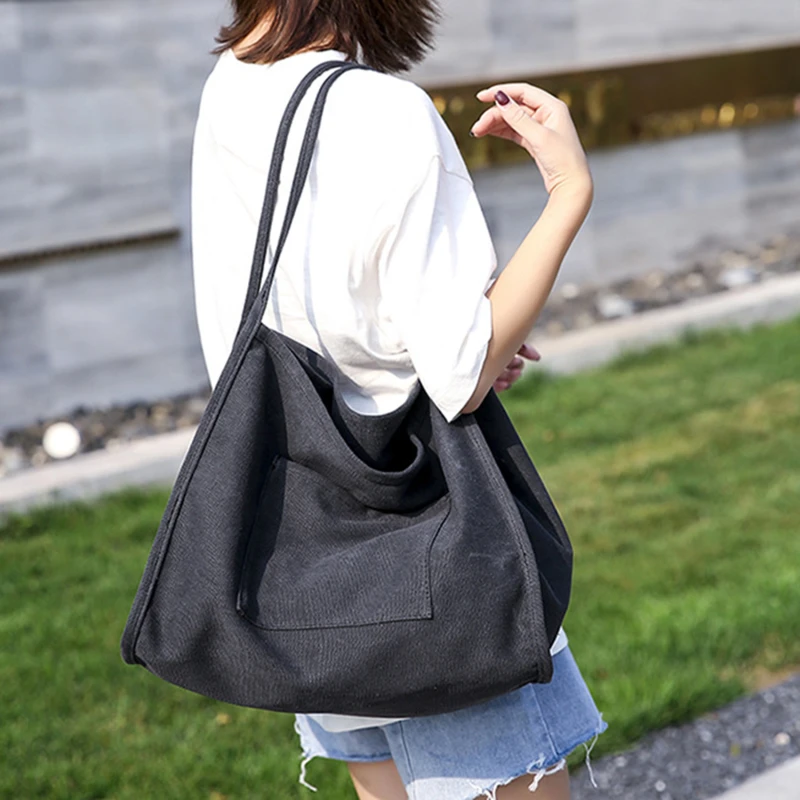 Women Canvas Shopping Bag Female Shoulder Bag Environmental Storage Handbag Reusable Foldable Eco Grocery Totes Armpit Bag Totes
Women Canvas Shopping Bag Female Shoulder Bag Environmental Storage Handbag Reusable Foldable Eco Grocery Totes Armpit Bag Totes