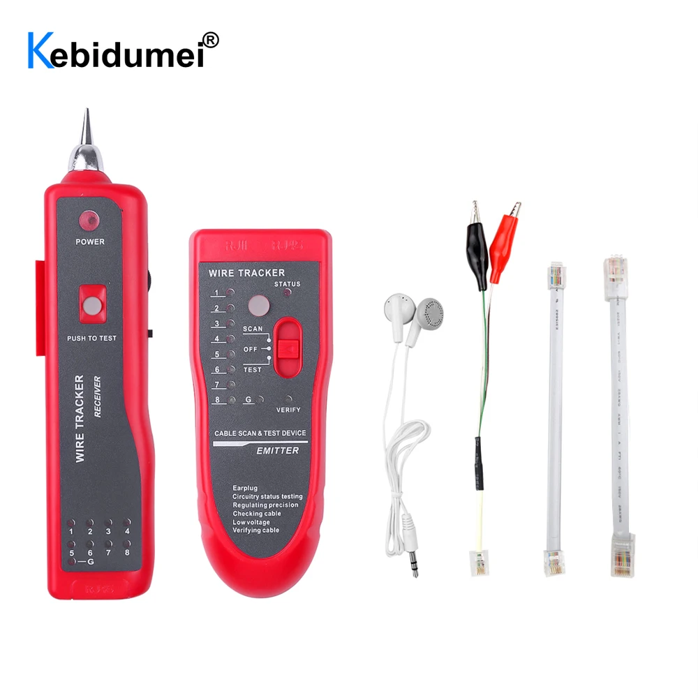 Тестер кабеля локальной сети Cat5 Cat6 RJ45 UTP STP детектор линейный трекер телефонного