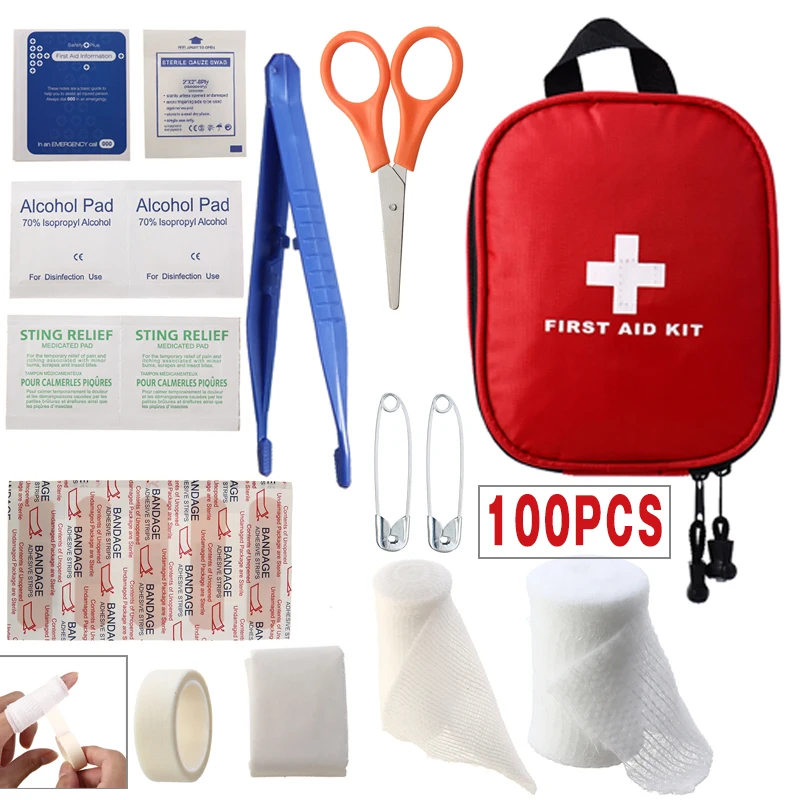 Emergency Medical EVA Bag First Aid Blanket Portable First Aid Kit 100 Pieces Emergency Workplace For Car Sports Travel
Emergency Medical EVA Bag First Aid Blanket Portable First Aid Kit 100 Pieces Emergency Workplace For Car Sports Travel