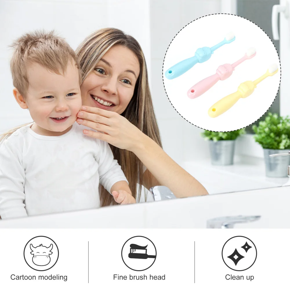 3PCS Baby Toothbrush Set Children Cartoon Deep Clean Toothbrushes
3PCS Baby Toothbrush Set Children Cartoon Deep Clean Toothbrushes