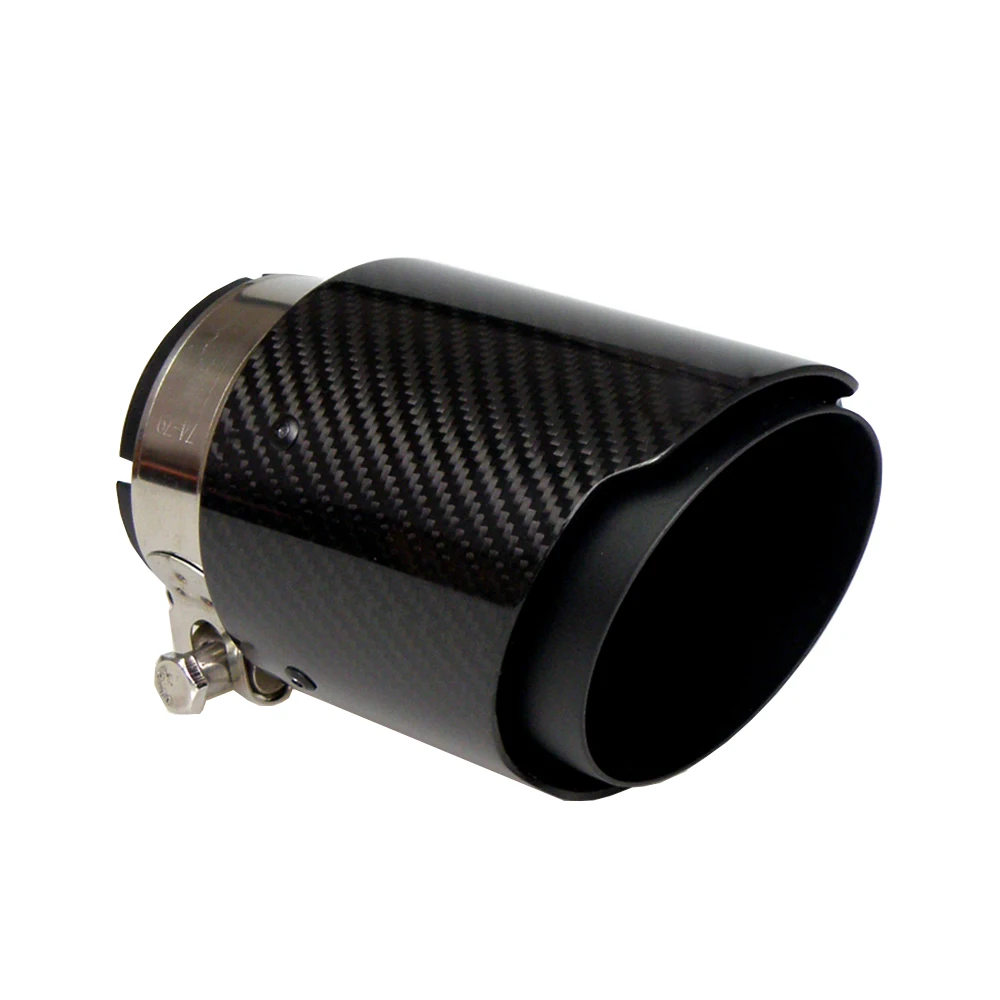 Glossy Twill Carbon Fibre Car Exhaust Tip Black Coated Stainless Steel Muffler Tip Tail Pipe For BMW BENZ AUDI Without Logo
Glossy Twill Carbon Fibre Car Exhaust Tip Black Coated Stainless Steel Muffler Tip Tail Pipe For BMW BENZ AUDI Without Logo