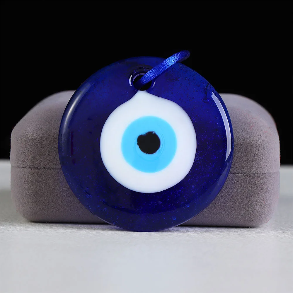 

1Pcs Fashion Lucky Turkish Greek Evil Blue Eye Charm Pendant Gift Blue Lamp work Glass Car Home Amulet Kabbalah Multiple sizes