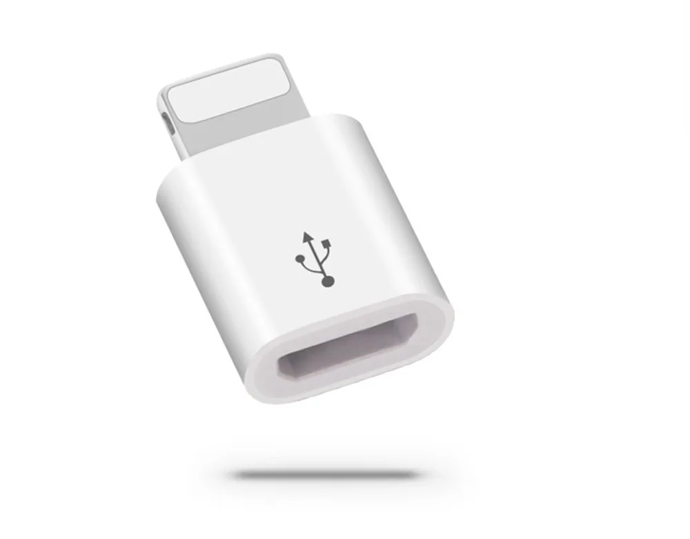 Удобный переходник с Micro USB на 8 Pin для Apple iPhone 11 X XR XS 5 5s 6 7 Plus iPad 4 Air 2 кабельный разъем
