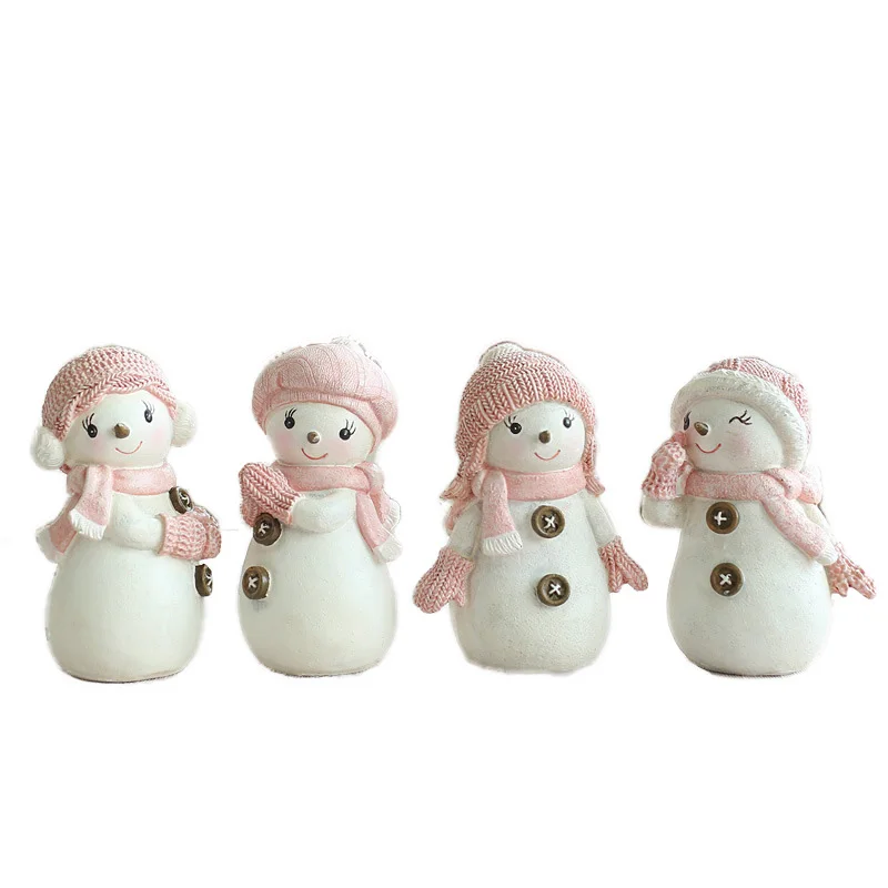 Winter Snowman Resin Doll Miniature Model Figurines For Home Decoration Pink Doll Ornament Desk Decor Crafts Children Gifts Toys
Winter Snowman Resin Doll Miniature Model Figurines For Home Decoration Pink Doll Ornament Desk Decor Crafts Children Gifts Toys