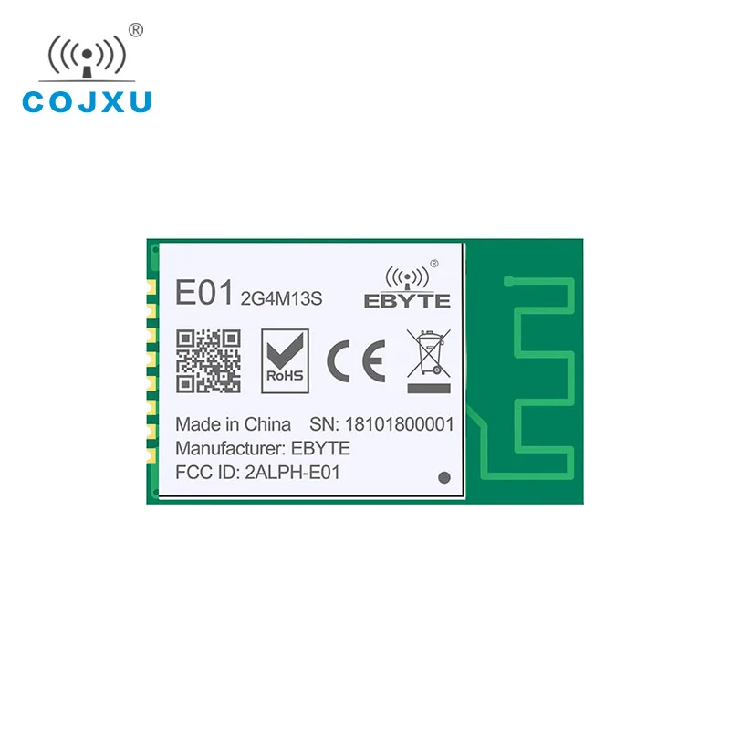 nRF24L01 PA LNA 2.4 ghz 13dBm Wireless SPI E01-2G4M13S 2.4GHz ebyte nRF24L01P rf Wireless Transmitter and Receiver PCB Antenna
nRF24L01 PA LNA 2.4 ghz 13dBm Wireless SPI E01-2G4M13S 2.4GHz ebyte nRF24L01P rf Wireless Transmitter and Receiver PCB Antenna