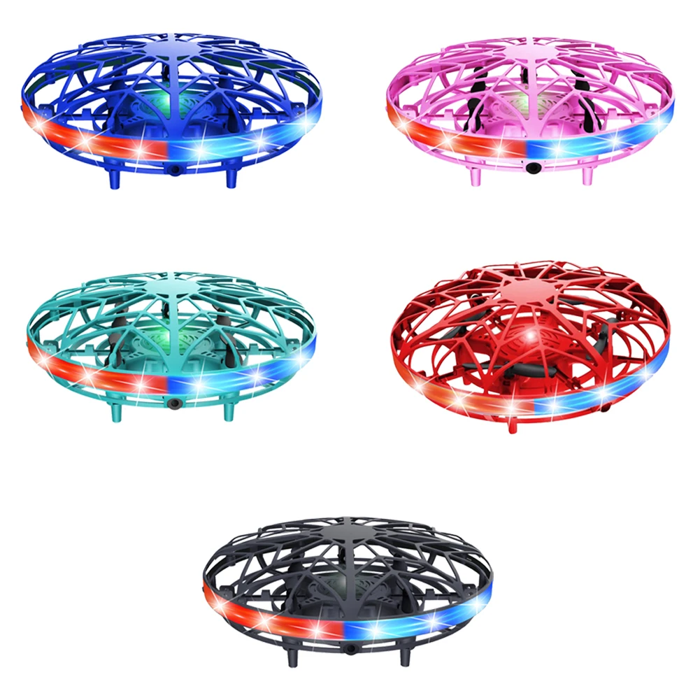 

Quadcopter RC UFOAnti-collision LED Induction Drone Gesture Sensing Aircraft Hand Control Flying Ball Helicopter Electronic Toy
