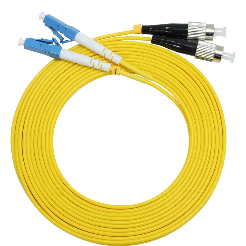 

10pcs LC/UPC-FC/UPC Single mode dual core fiber optic patch cord simplex Jumper Cable SM Duplex 2 cores Optic 1m 2m 3m 5m 10m