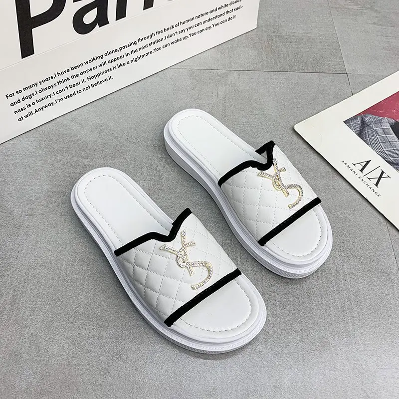 Summer Slippers Women Platform Slides Luxury Brand Flip Flops Shoes Peep Toe Femme Designers Casual Flat Outside Indoor Sandals
Summer Slippers Women Platform Slides Luxury Brand Flip Flops Shoes Peep Toe Femme Designers Casual Flat Outside Indoor Sandals