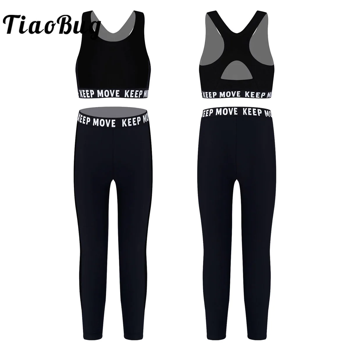 Kids Girls Gymnastics Dance Sets Sleeveless Letters Printed Racer Back Tanks Crop Top with Leggings Dancewear Gym Yoga Outfit
Kids Girls Gymnastics Dance Sets Sleeveless Letters Printed Racer Back Tanks Crop Top with Leggings Dancewear Gym Yoga Outfit