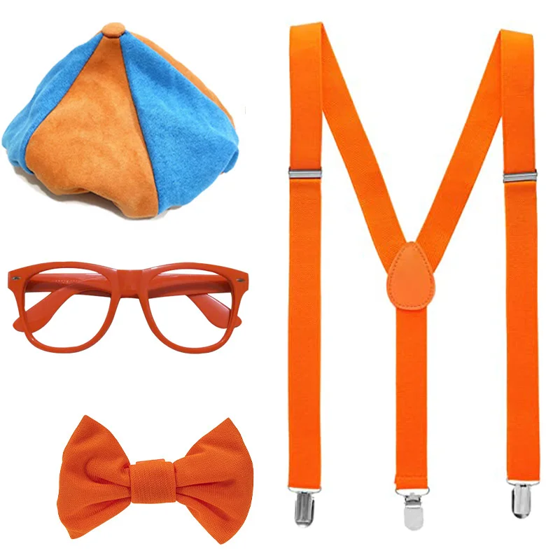 Funny Theme Adult Child Costume Roleplay Accessories Perfect Dress Up Play Time Iconic Orange Bow Tie Suspenders Hats Party Prop
Funny Theme Adult Child Costume Roleplay Accessories Perfect Dress Up Play Time Iconic Orange Bow Tie Suspenders Hats Party Prop