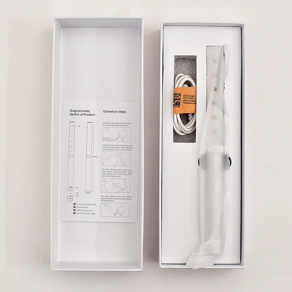 5V Gravity Induction UV Sterilization Lamp Household Portable Hand Held Sterilization Lamp Used for Clothing
5V Gravity Induction UV Sterilization Lamp Household Portable Hand Held Sterilization Lamp Used for Clothing